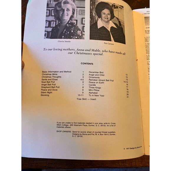 Vintage Christmas Needlepoint Cross Stitch Pattern Books 1977 and 1981, Holiday - Picture 5 of 5